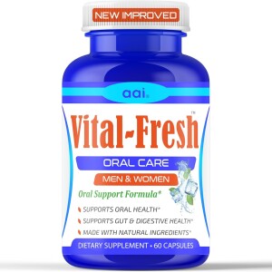 Vital Fresh Dental Probiotics for Fresh Breath - Fight Bad Breath, Restore Healthy Bacteria - Vegetarian Oral Health