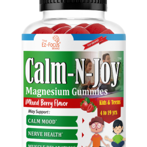 Little Junior Calm+ Magnesium Gummies for Kids Magnesium Citrate Gummies 600mg, Calm Supplement for Muscle Relaxation