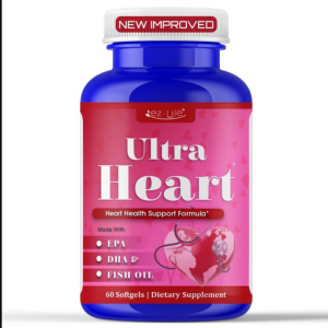 Omega 3 Fish Oil Supplement - Support Heart Health, Brain, Mental Clarity and Focus - Burpless, Non-GMO – 60ct